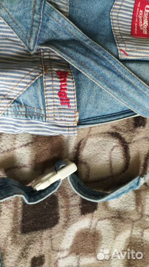 Рюкзак переноска кенгуру джинсовая