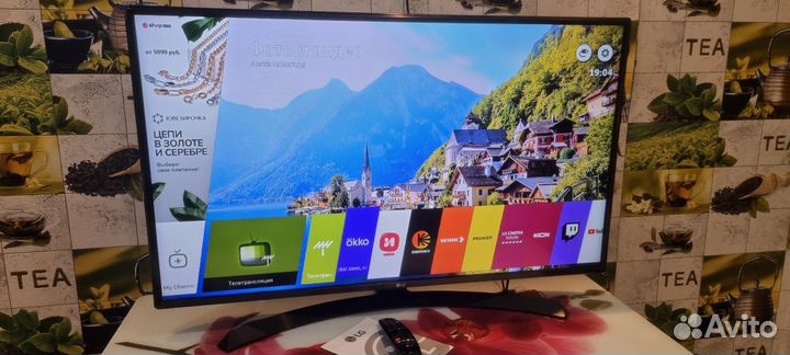 4K-UHD,LG 43, (109см) -SMART TV, пульт указка