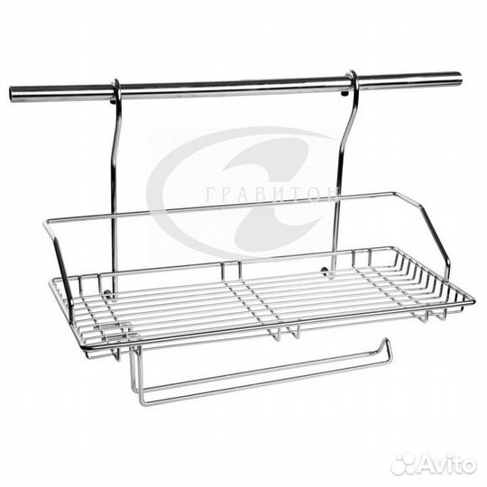 Полка одинарн. с держателем д/полотен. alba CWJ22