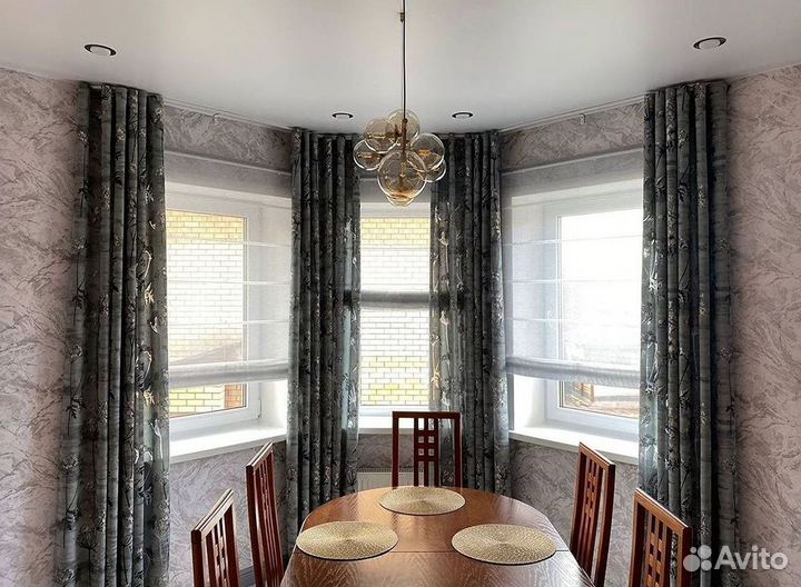 Стильные шторы интерьерные