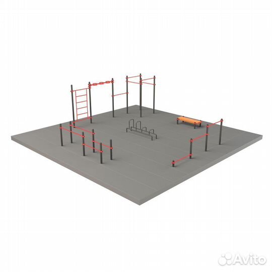 Спортивная площадка 100 кв.м S-1001