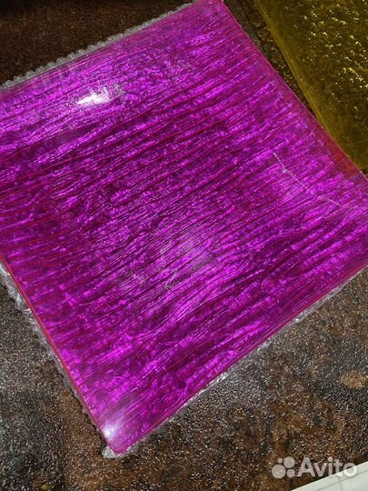 Набор цветных тарелок из толстого стекла