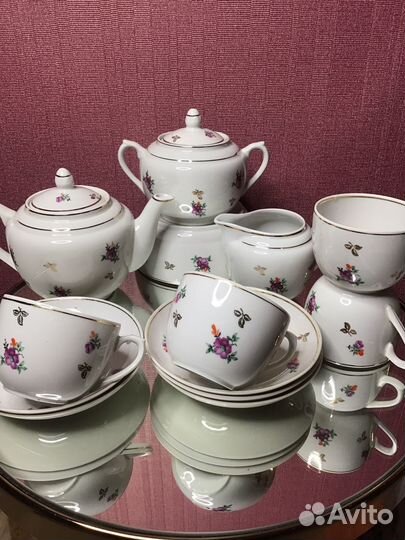 Сервиз чайный Дфз Вербилки 1950 годы