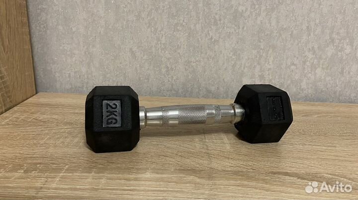 Гантель 2 кг harper gum 1шт новая