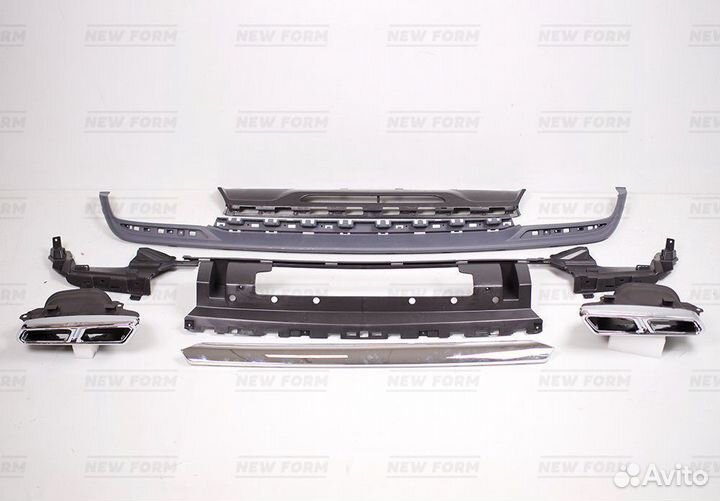 Диффузор с насадками 65 AMG Mercedes S class W222