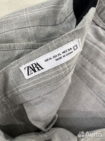 Клетчатые брюки zara