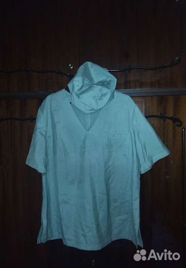 Костюм медицинский мужской с шапочкой 56 р, 3 шт