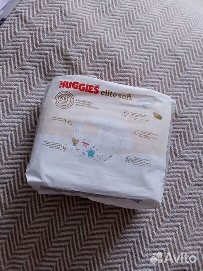 Подгузники huggies для новорождённых / памперсы nb