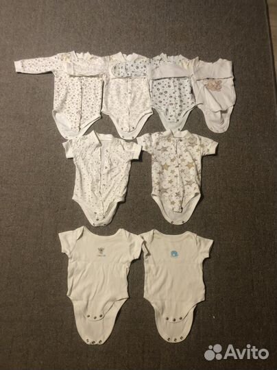 Вещи пакетом для новорожденных 56-62