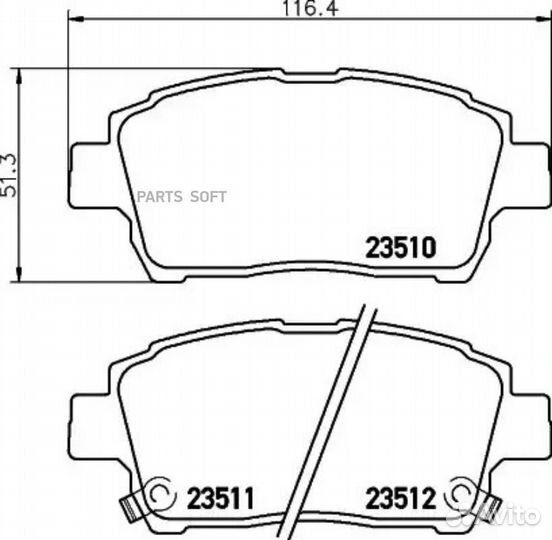 Nisshinbo NP1005 Колодки тормозные дисковые перед