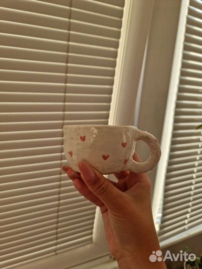 Керамическая кружка ручной работы