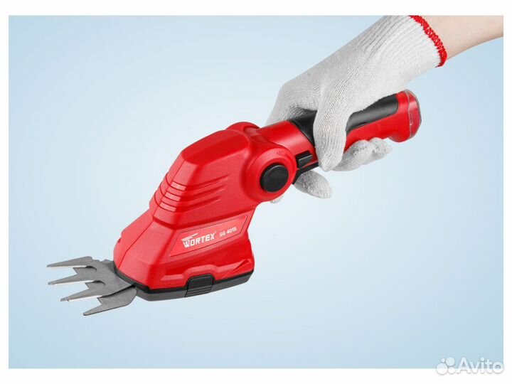 Аккум. ножницы сад wortex + насадка кусторез