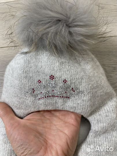 Шапка шлем на девочку