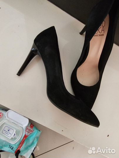 Туфли замшевые 40