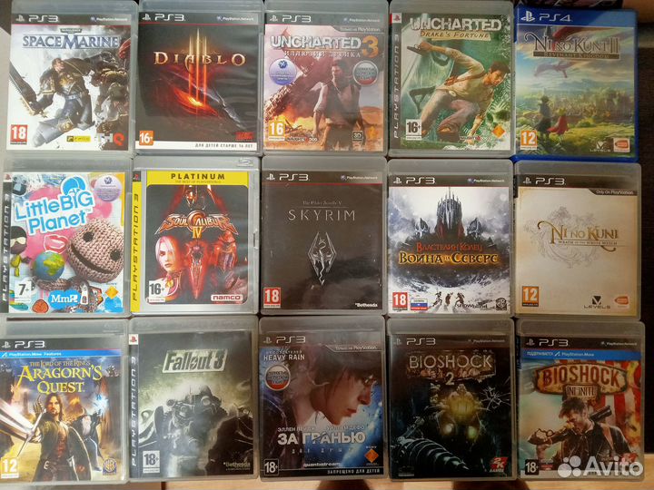 Игры на Sony Playstation PS1,PS2,PS3,PS4