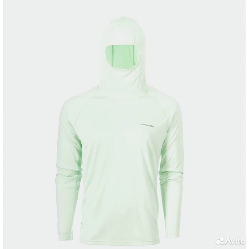 Slstlpgm Лонгслив Grundens Solstrale Hoodie Pastel Green / M