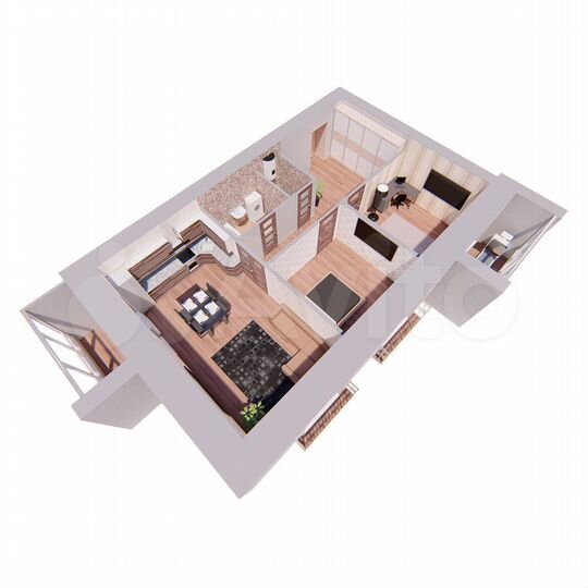 2-к. квартира, 79,1 м², 4/12 эт.