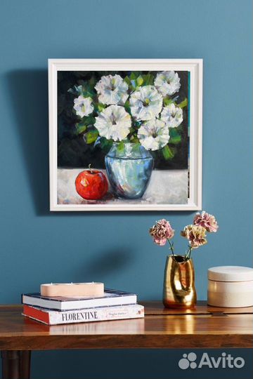 Картина маслом цветы