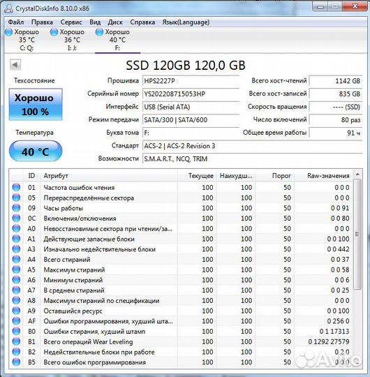 SSD 120 Gb