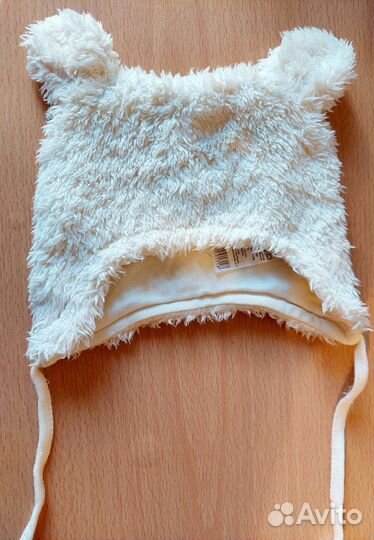 Шапка с ушками Моя горошина на весну