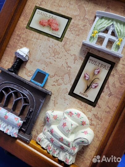 Ключница настенная из дерева Уютный дом новая