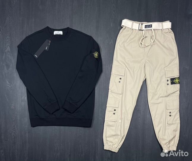 Костюм свитшот и джогеры Stone Island