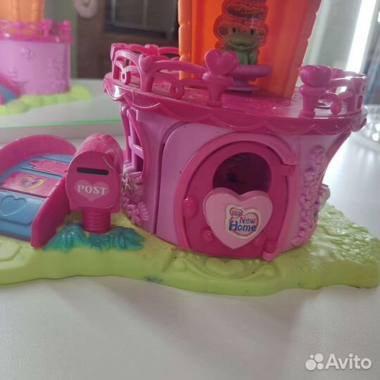 Розовый кукольный домик, для пони маленький