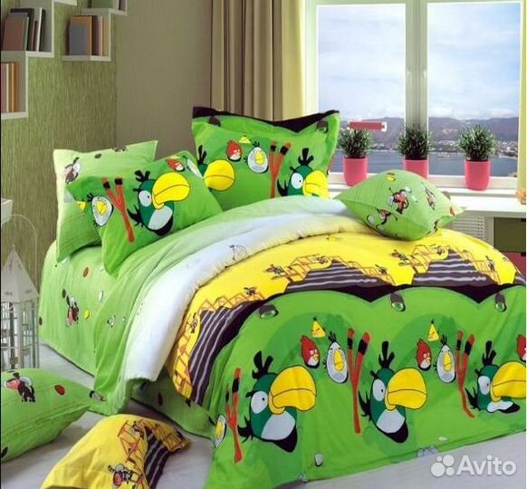 Barolle Angry Birds комплект постельного белья 1,5