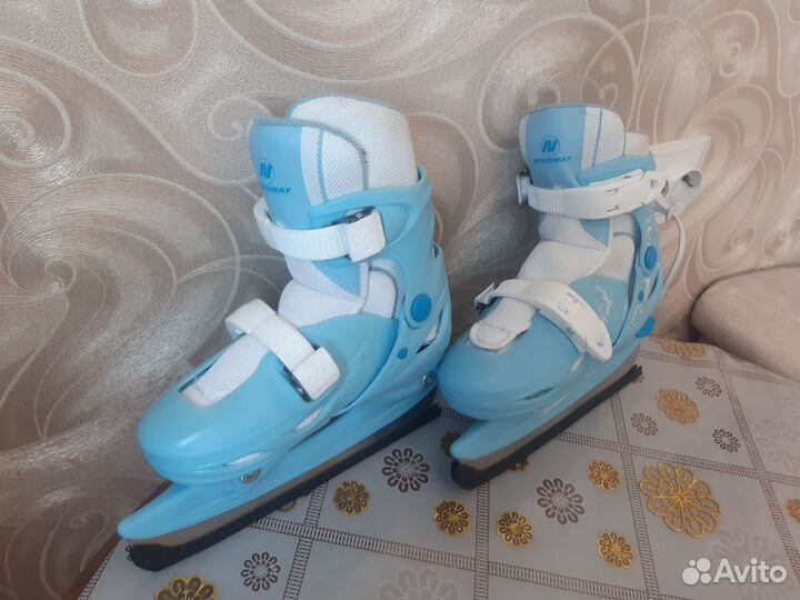 Коньки детские раздвижные 30-33 размер