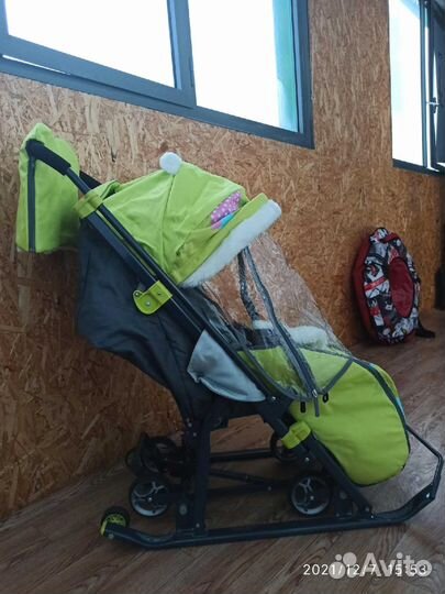 Коляска сани nika