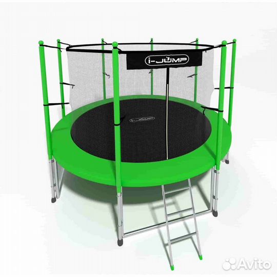 Батут I-jump classic light 14FT green