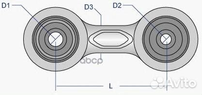 Тяга стабилизатора R moog vols0356 VO-LS-0356 Moog