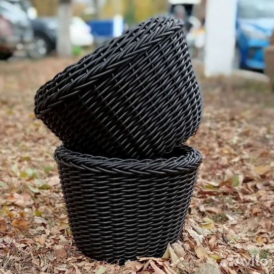 Кашпо вазоны из искусственного ротанга