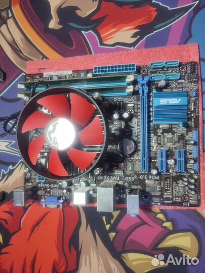 Комплект мать проц озу охлаждение