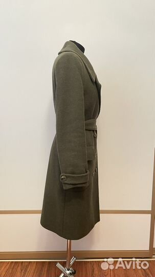 Пальто женское зимнее хаки 44-46