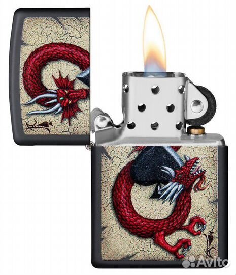 Зажигалка Zippo 29840 Dragon Ace Design Новая