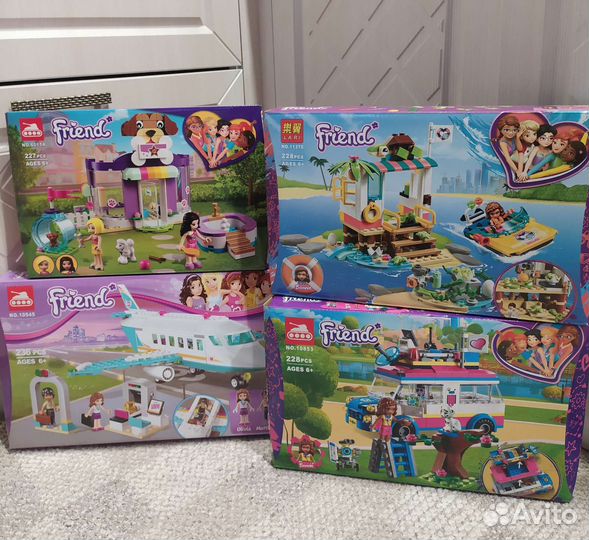 Конструктор lego френдс самолёт остров автобус