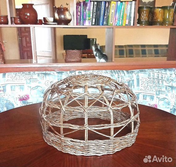 Абажур плетеный