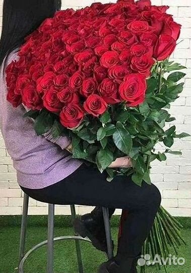Высокие розы 150 160 170 180 190см доставка Москва