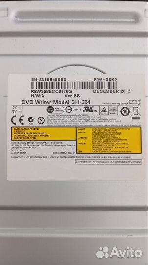 DVD привод Samsung SH-224 BB