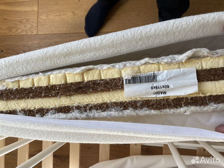 Детский матрас 60х120см латекс кокос