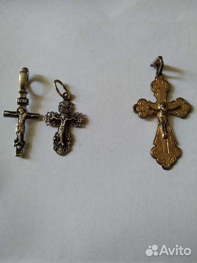 Крестики серебряные нательные