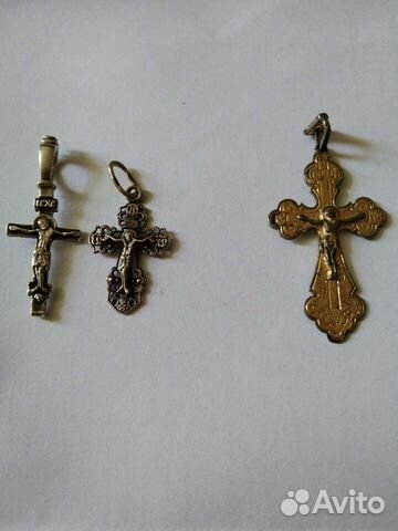 Крестики серебряные нательные