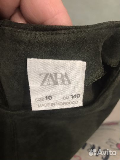 Новое замшевое платье Zara р.140