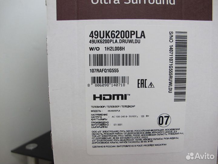 Телевизор LG 49UK6200