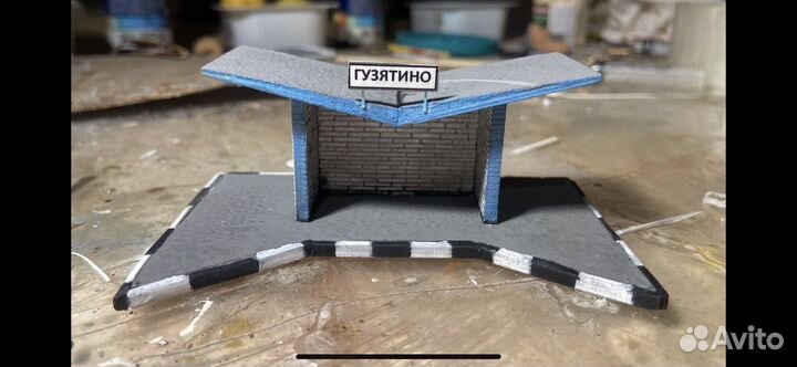 Модели ж/д 1 87 Строения, бордюры, столбики