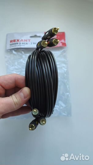 Кабель-тюльпан Rexant 3 RCA-3 RCA