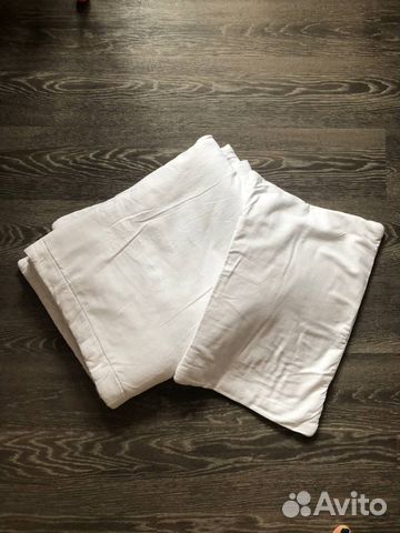 Детское одеяло и подушка в кроватку