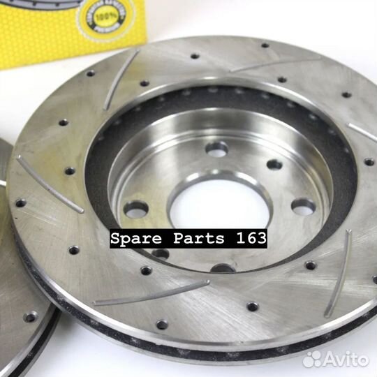 Тормозные диски (насечки+перфор.) атс на Ваз 2110