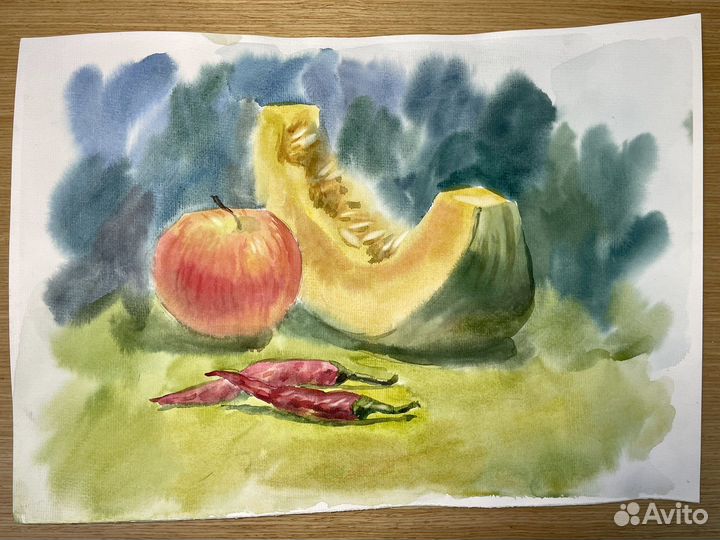 Картина живопись акварелью